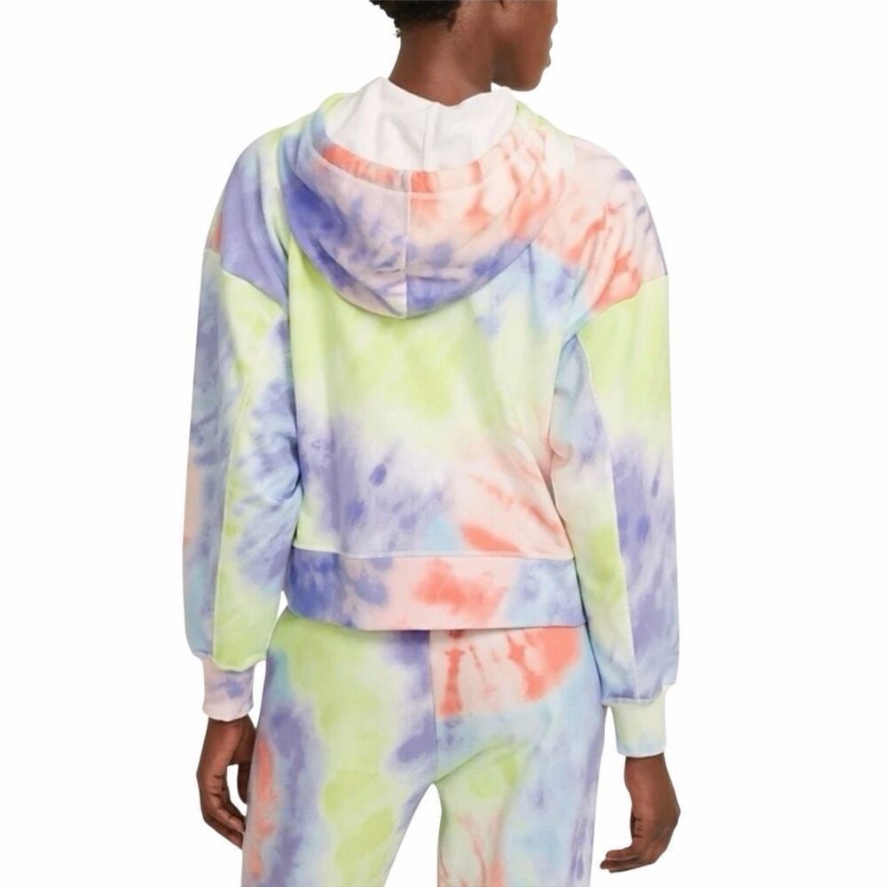 NIKE Women's Dri-FIT Get Fit Tie-dye Pullover Training Hoodie Purple‎ Small - Picture 4 of 5